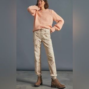 Anthropologie the Wanderer Utility Pant Khaki and Gold 25
